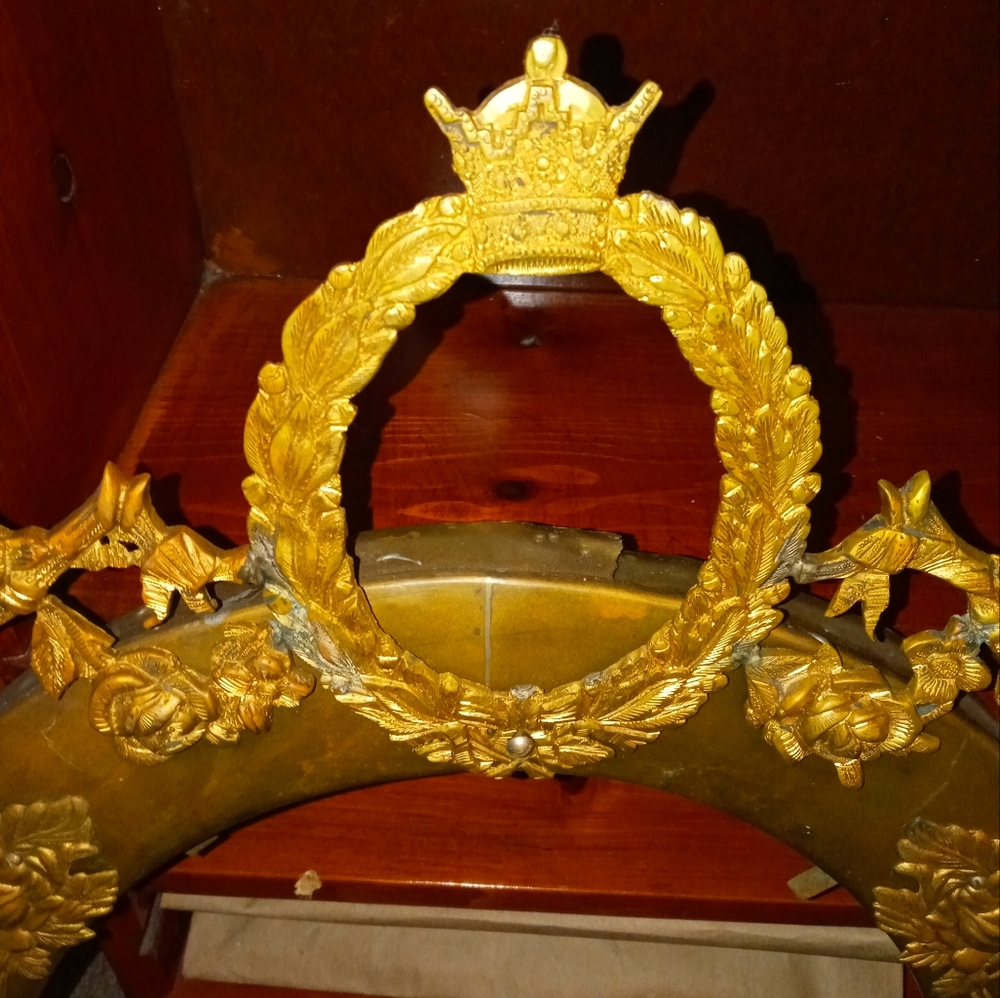 Vintage syraco ornate floral wall mirror